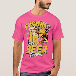Camiseta Pesca E Cerveja - Pescador De Pesca Que Arrasta F
