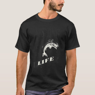 Camiseta Pesca é Design de Vintage ao ar livre