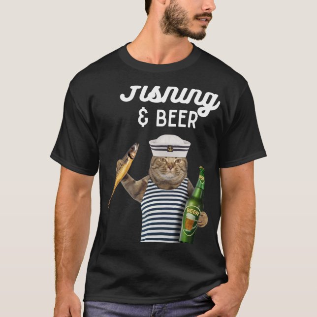 Camiseta Pesca e Gato de Cerveja (Frente)