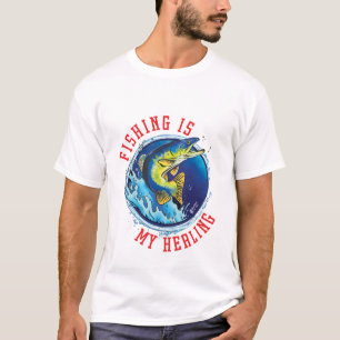 Camiseta Pesca É Minha Branca De Cura