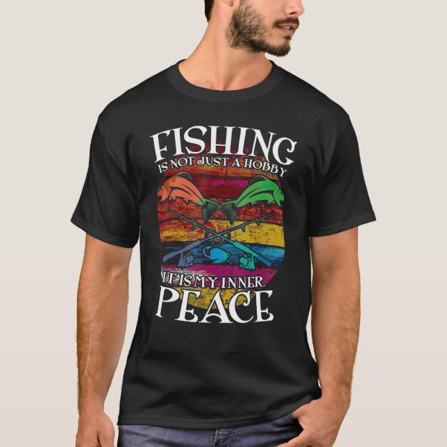 Camiseta Pesca É O Meu Fisher Da Paz Interior (Frente)