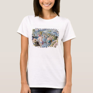 Camiseta Pesca em águas rasas com redes, placa 96 para