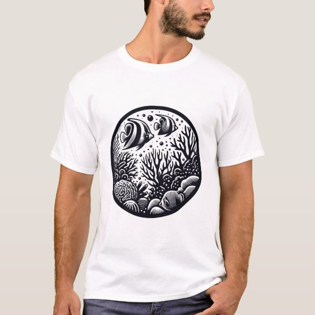 Camiseta Pesca em alto mar. (Frente)