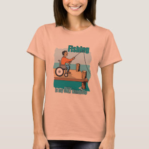 Camiseta Pesca em cadeira de rodas