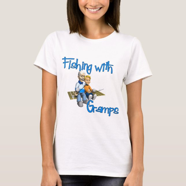 Camiseta Pesca em Cute com Grampo (Frente)