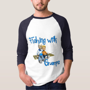 Camiseta Pesca em Cute com Grampo