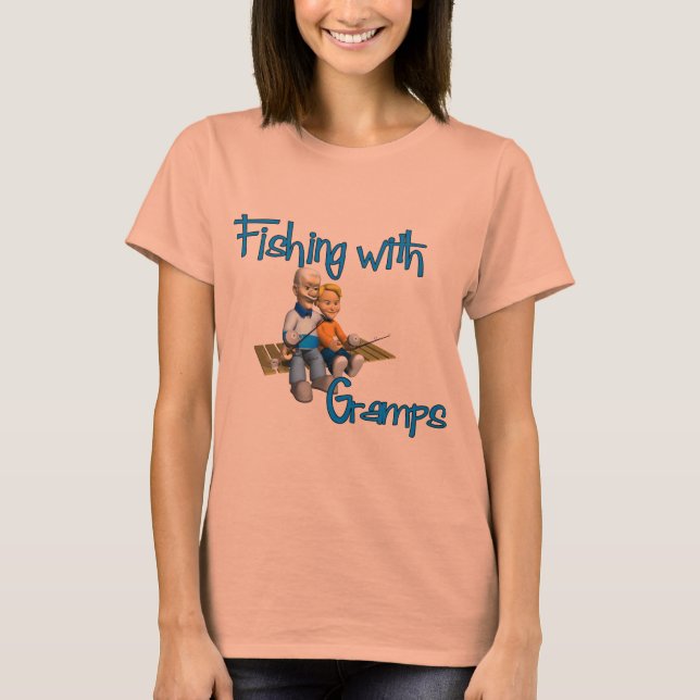 Camiseta Pesca em Cute com Grampo (Frente)