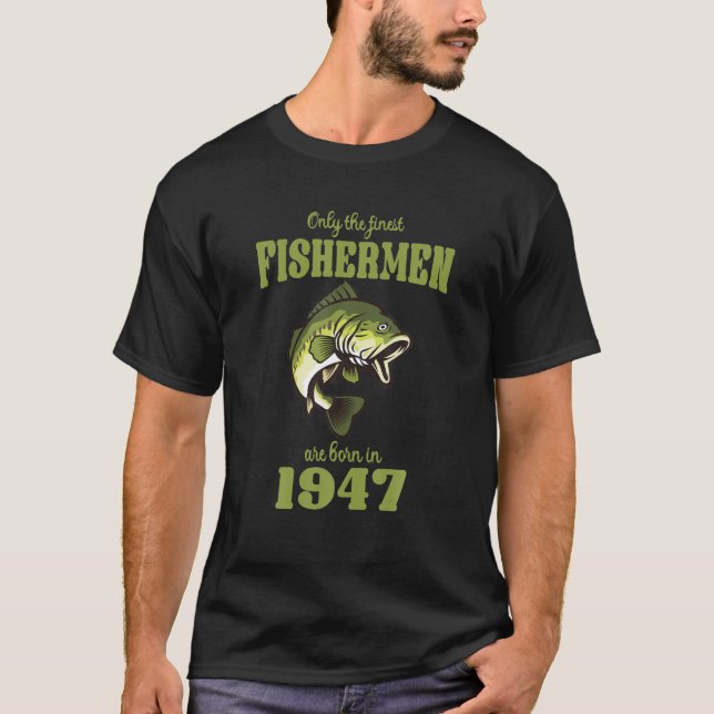 Camiseta Pesca Engraçada: 75.º Aniversário Os Pescadores Es (Frente)