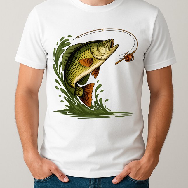 Camiseta pesca engraçada do pai legal da bobina (Criador carregado)