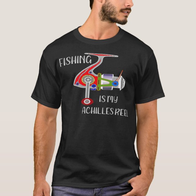 Camiseta Pesca Engraçada é o meu favorito pais de Aquiles R (Frente)