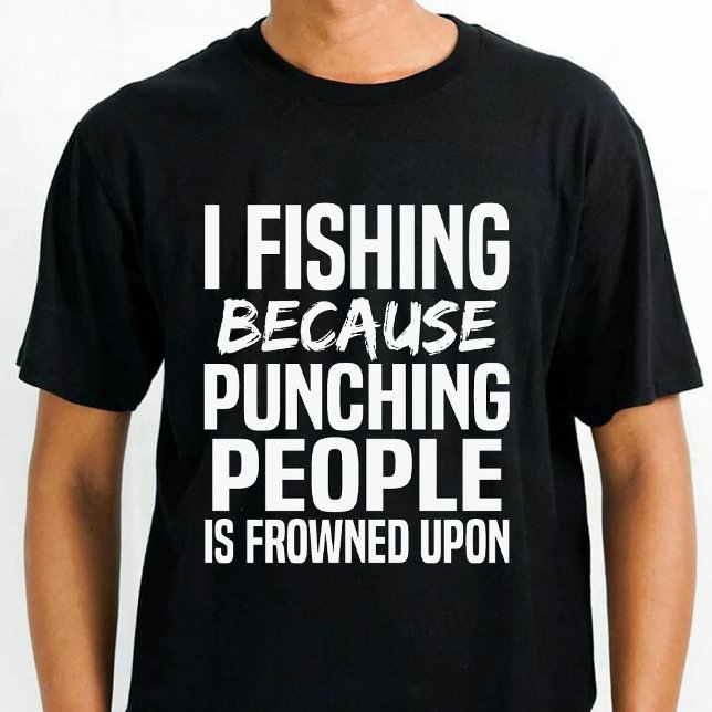 Camiseta Pesca engraçada e Pai do trevo negro (Funny Fishing and Camping Lover Dad Black T-Shirt)