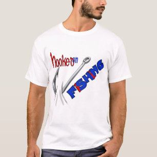 Camiseta Pesca engraçada enganchada na pesca