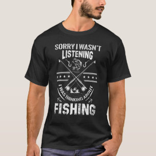 Camiseta Pesca Engraçada Para Homens, Trout Bass Pescador V