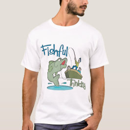 Camiseta Pesca Engraçada - Pensamento Pescado