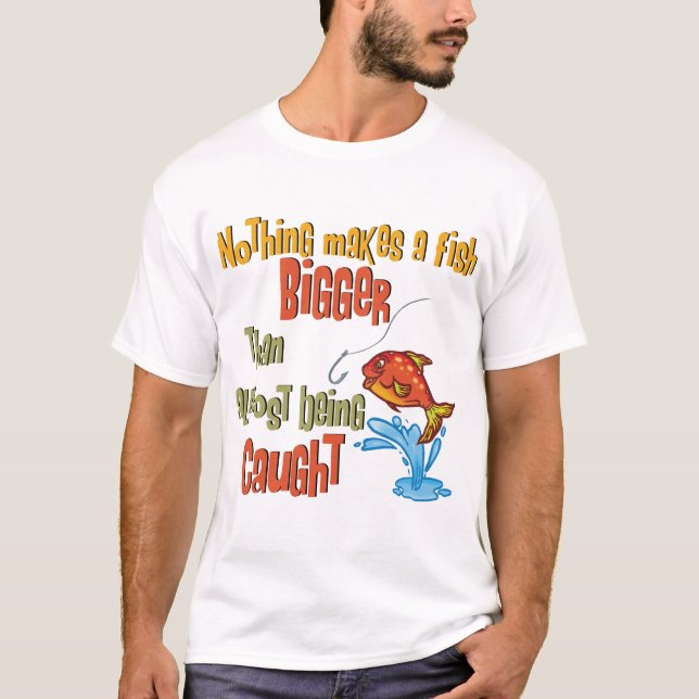 Camiseta Pesca Engraçada - Quase Capturada (Frente)