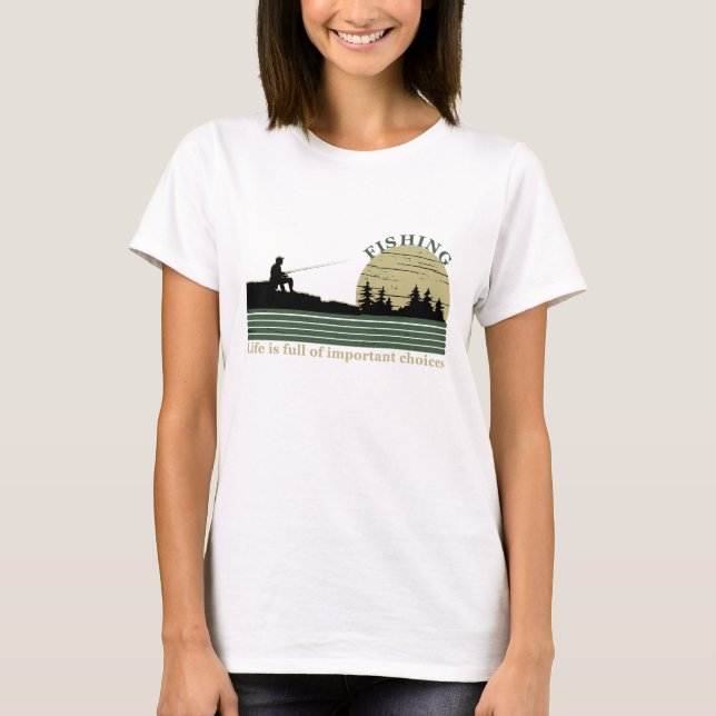 Camiseta Pesca engraçado dizendo (Frente)