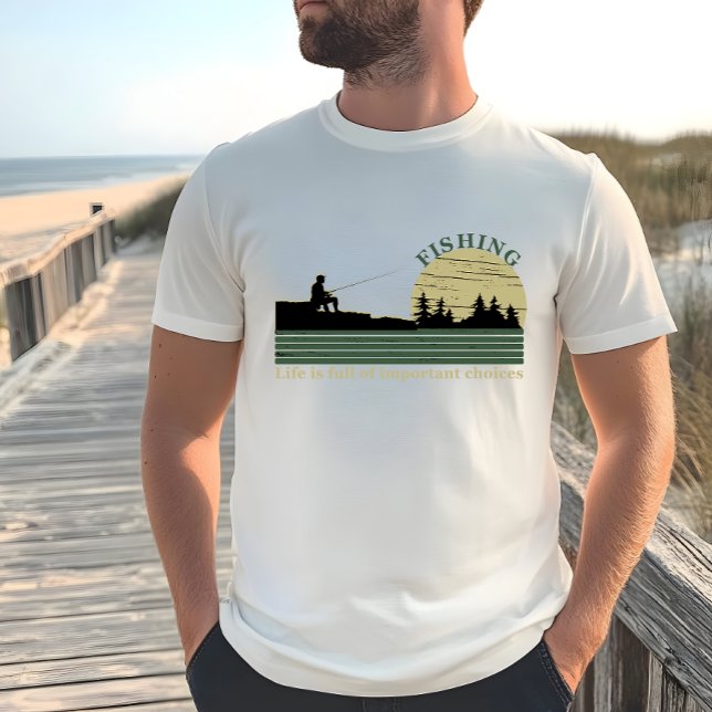 Camiseta Pesca engraçado dizendo (Criador carregado)