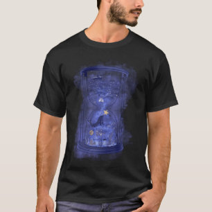 Camiseta Pesca espacial: Ilustração do Relógio de Areia Cel