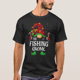 Camiseta Pesca Gnome Buffalo Xadrez Vermelha Correspondente