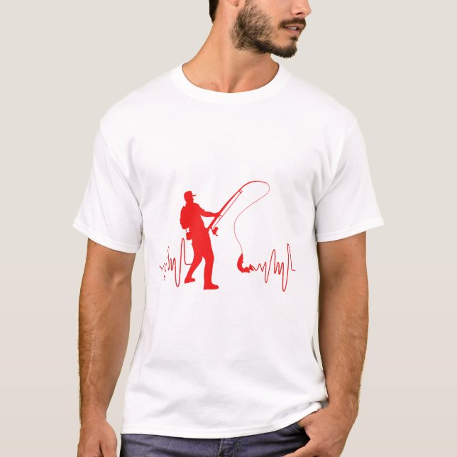Camiseta Pesca "Heartbeat" Pesca Pescadores (Frente)