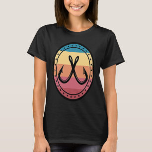 Camiseta Pesca I Retro Vintage Pai de gancho de pesca Vovô