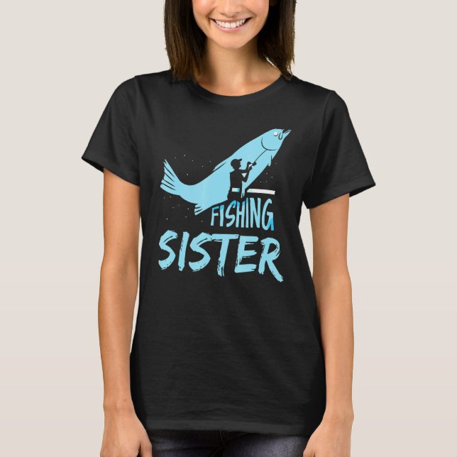 Camiseta Pesca Irmã Fisher Peixe Hobby (Frente)
