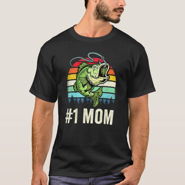Camiseta Pesca legal 1 Mãe Mulher Fisher Bass F (Frente)