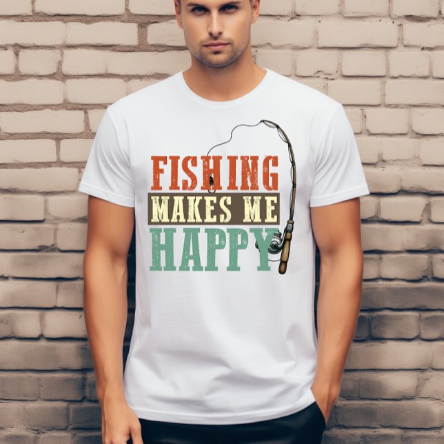 Camiseta Pesca me deixa feliz (Criador carregado)
