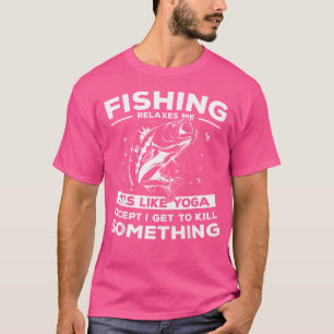 Camiseta Pesca Me Relaxa É Como Ioga Ice Fisher Fishi