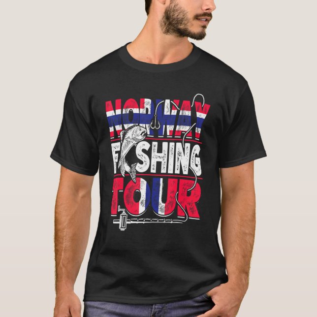 Camiseta Pesca na Noruega Feira na Noruega Pescador F (Frente)