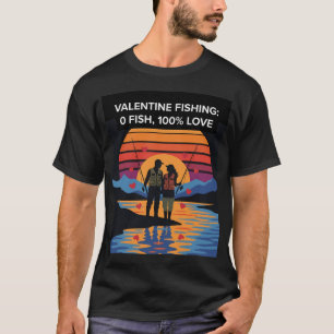 Camiseta Pesca no Dia dos Namorados Zero Peixes 100 Amor