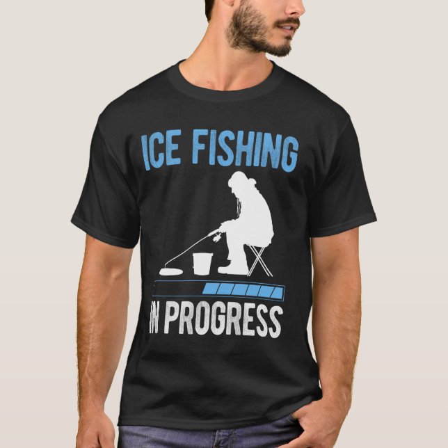 Camiseta Pesca no Gelo em Andamento (Frente)