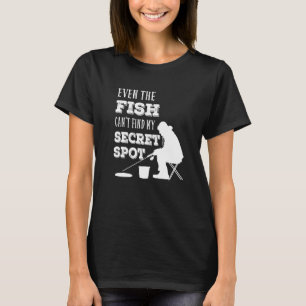 Camiseta Pesca no Gelo Mesmo Os Peixes Não Conseguem Encont