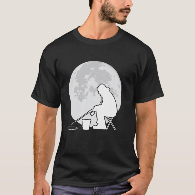 Camiseta Pesca no Gelo na Lua (Frente)