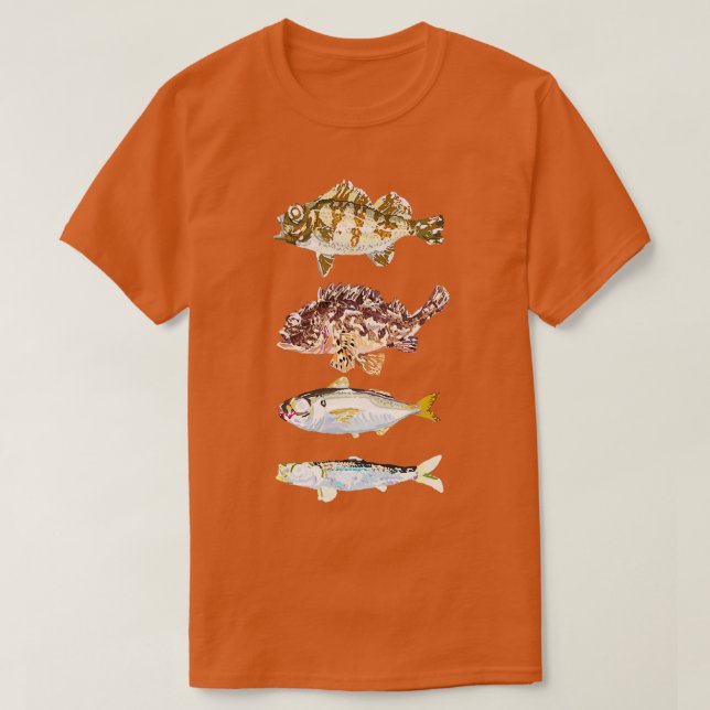 Camiseta Pesca no Japão (Frente do Design)