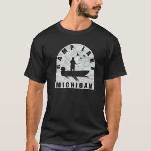 Camiseta Pesca no Lago Camp Michigan