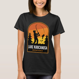 Camiseta Pesca no Lago Koocanusa Montana