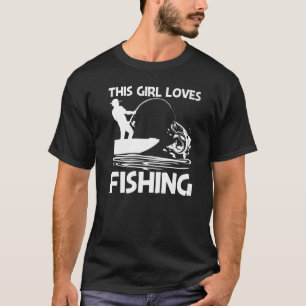 Camiseta Pesca Para Meninas Crianças Pescador De Barcos-Isc