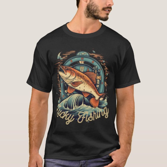 Camiseta Pesca pesca sortuda (Frente)