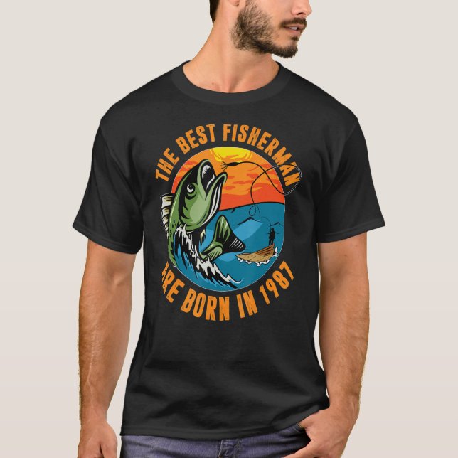 Camiseta Pesca Pescador cita peixe (Frente)