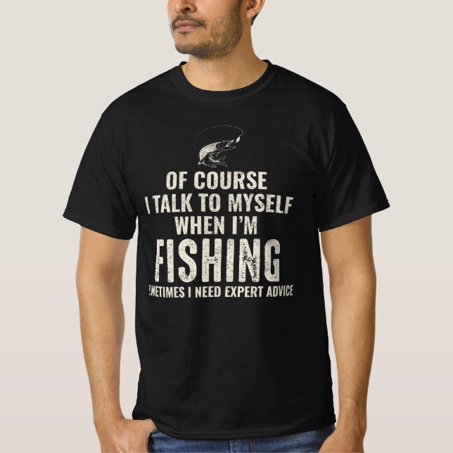 Camiseta Pesca Pescadores Piada Humor Engraçado T-Shirt (Frente)