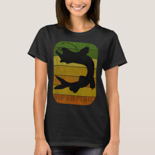 Camiseta Pesca Retro Peixe de Mar Profundo Peixe-Pescador I
