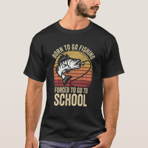 Camiseta Pesca S Para Homens Nascer De Ir Pescar Pai Gr