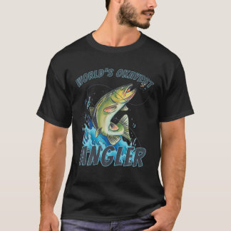 Camiseta Pesca Sarcástica Engraçada De Angler No Mundo
