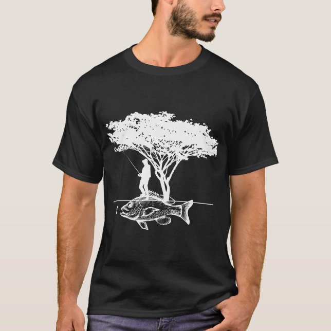 Camiseta Pesca Sob Uma Árvore, Camiseiros Anglóbios (Frente)