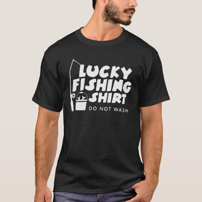 Camiseta Pesca Sortuda Não Lavar (Frente)
