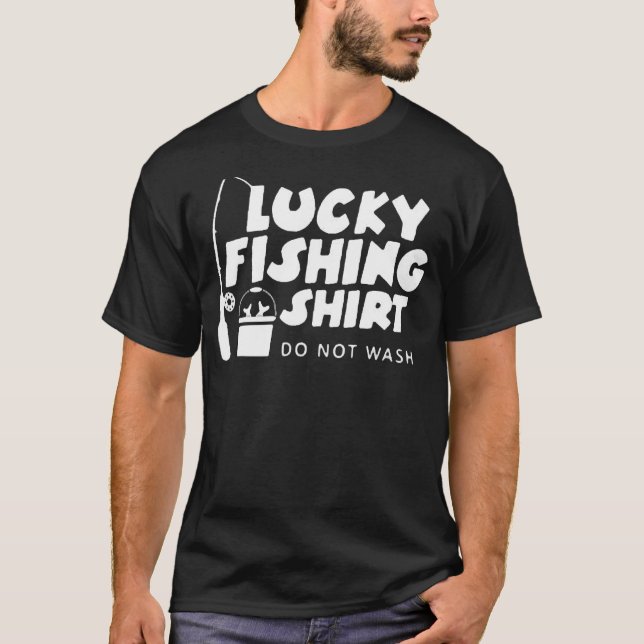 Camiseta Pesca Sortuda Não Lavar 2 (Frente)