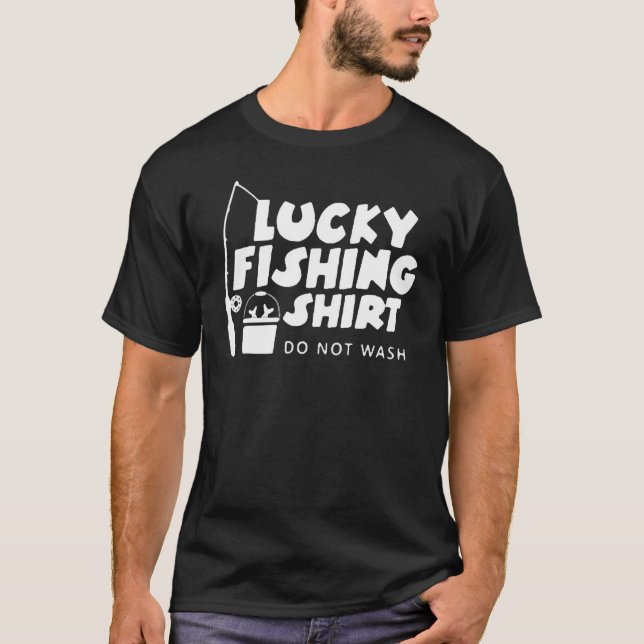 Camiseta Pesca Sortuda  Não Lavar 2 (Frente)