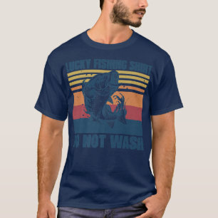 Camiseta Pesca Sortuda Não Lavar O Pescoço Engraçado Pescad