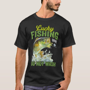 Camiseta Pesca Sortuda Não Lavar Para Pescador